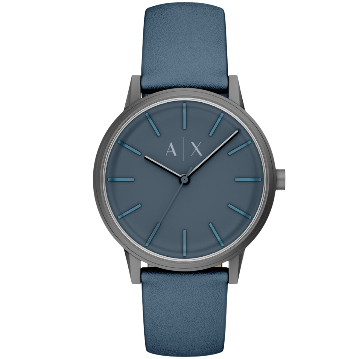 Armani Exchange Cayde 42mm AX2767 blue dial front view