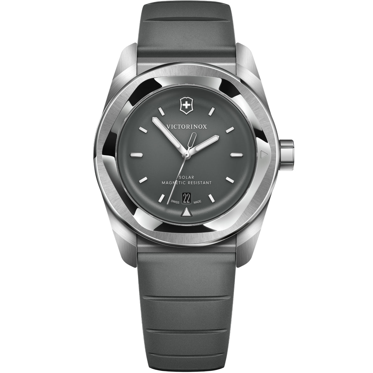 Victorinox Concept One 39mm Solar storm dial rubber quartz watch 242052 front view