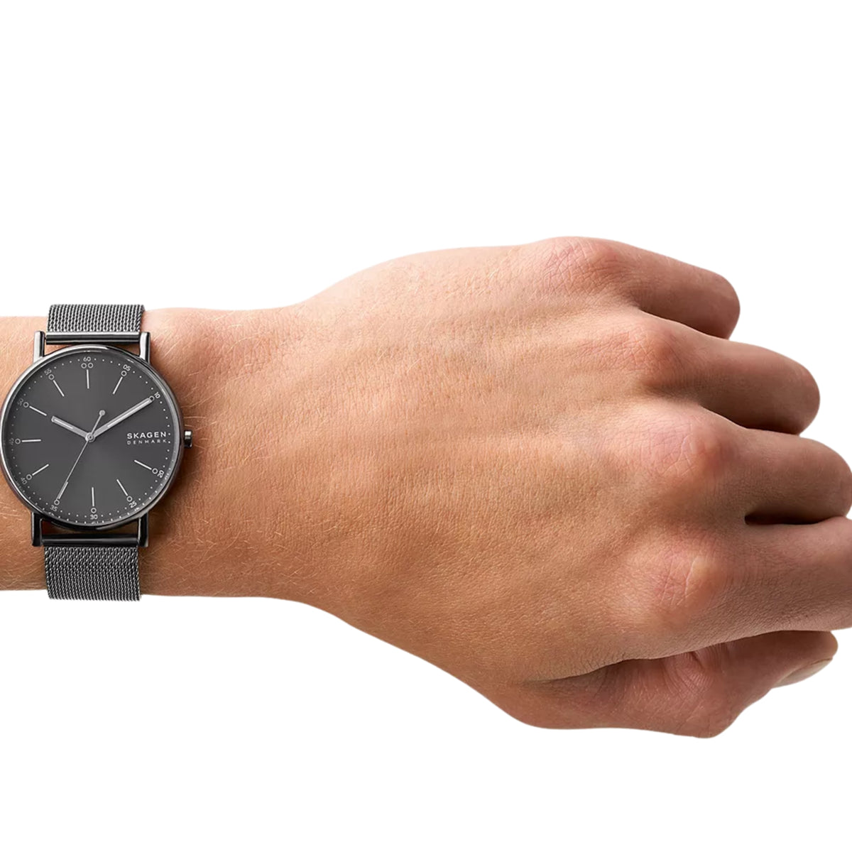 Skagen Signatur Grey Steel Mesh Strap Grey Dial Men’s Watch SKW6577