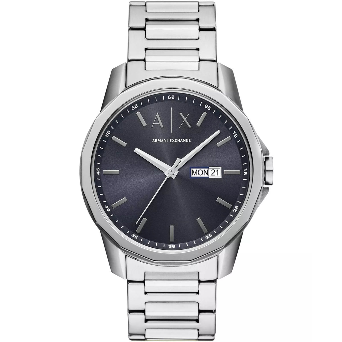 Armani Exchange Banks AX1767 blue dial front view
