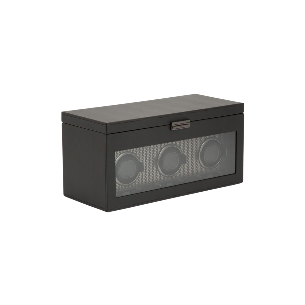 WOLF Axis Powder Coat Triple Watch Winder with Storage 469403
