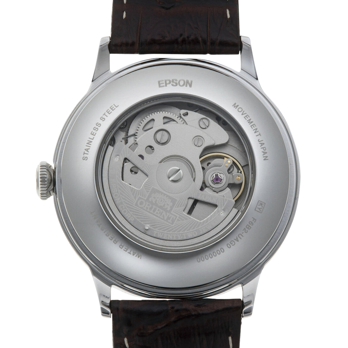 Orient Bambino 40.5mm Bordeaux Dial Leather Mens Automatic Watch RA-AK0705R30B