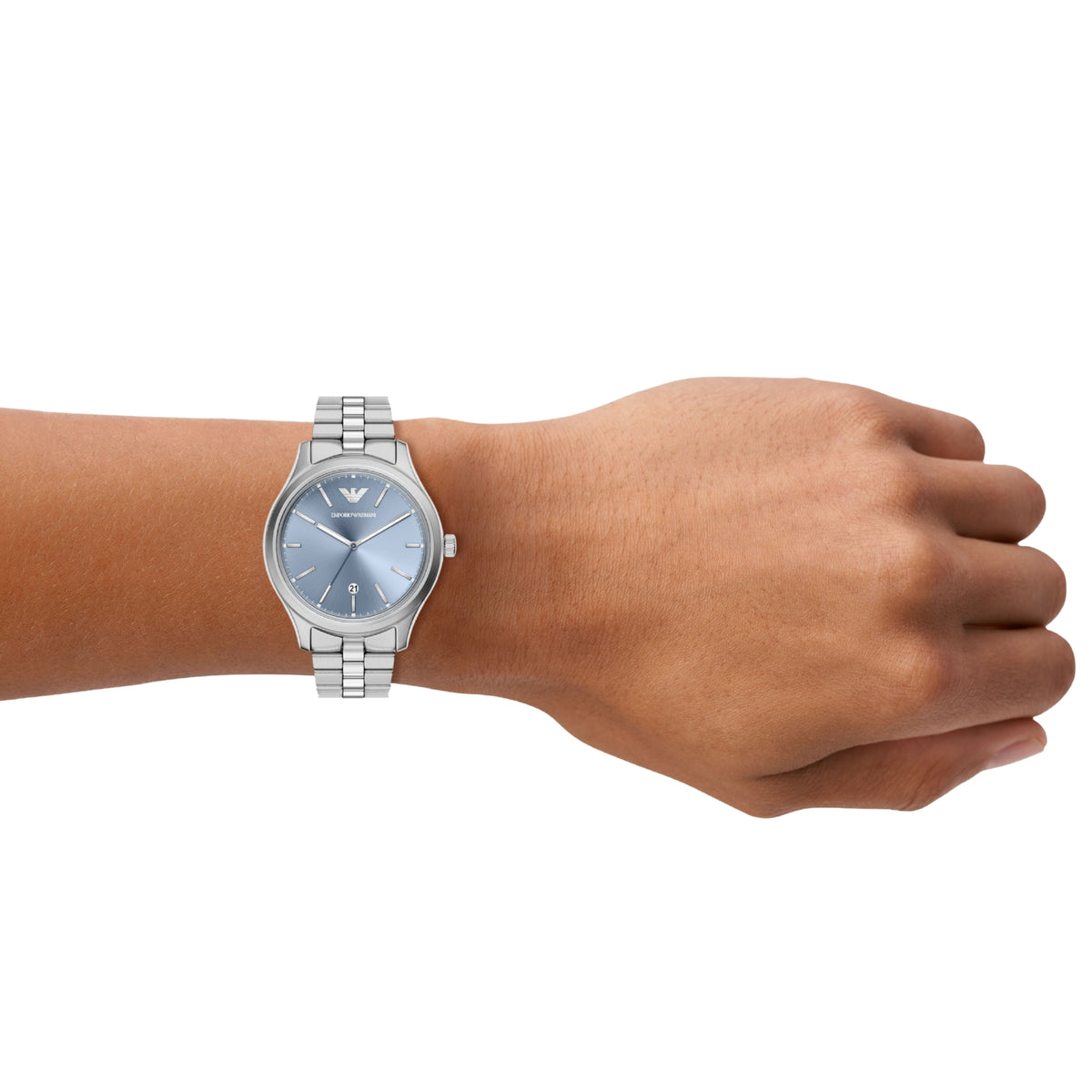 Emporio Armani Dario AR11748 watch on wrist lifestyle view