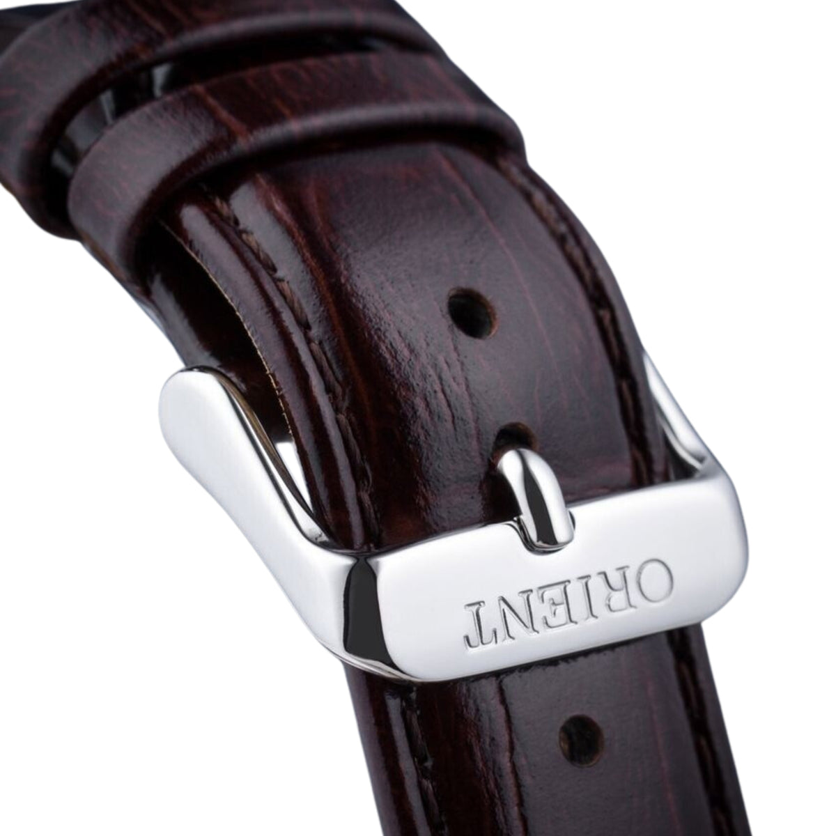 Orient Bambino 40.5mm Bordeaux Dial Leather Mens Automatic Watch RA-AK0705R30B