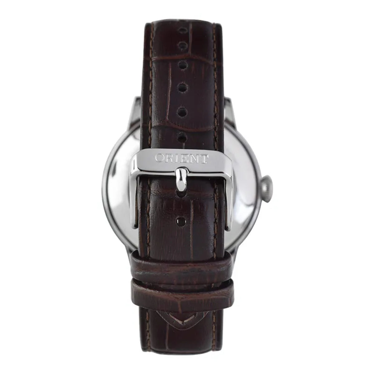 Orient Bambino RA-AK0702Y30B strap buckle view