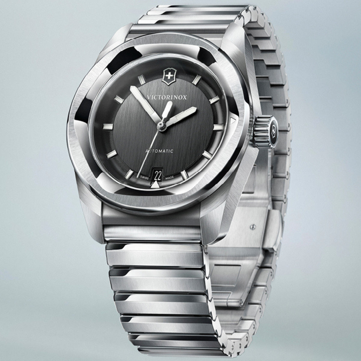Victorinox Concept One 39mm 242059 Black Dial Steel Mens Automatic Watch