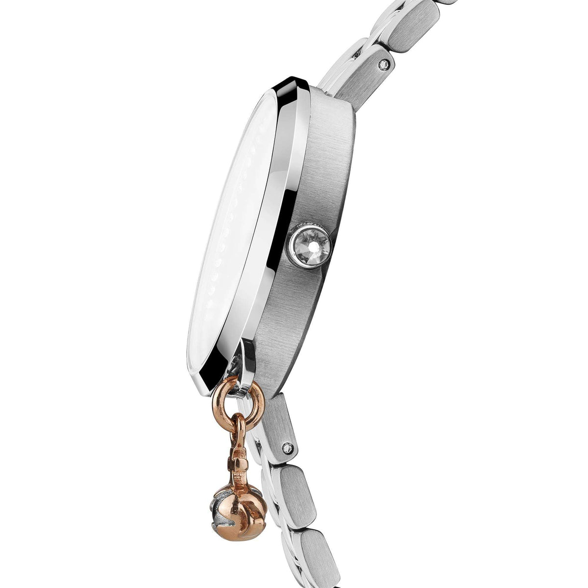 Vivienne Westwood Bow II Charm Stainless Steel Blue Dial Ladies’ Watch - WatchNation