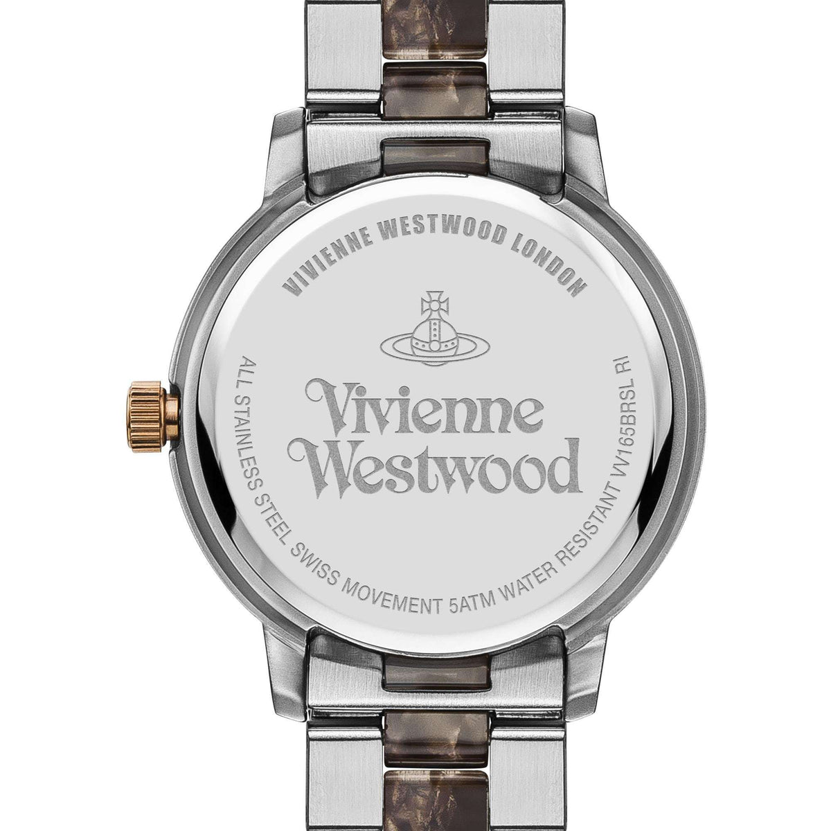 Vivienne Westwood Marble Arch Stainless Steel Brown Dial Ladies Watch VV165BRSL - WatchNation