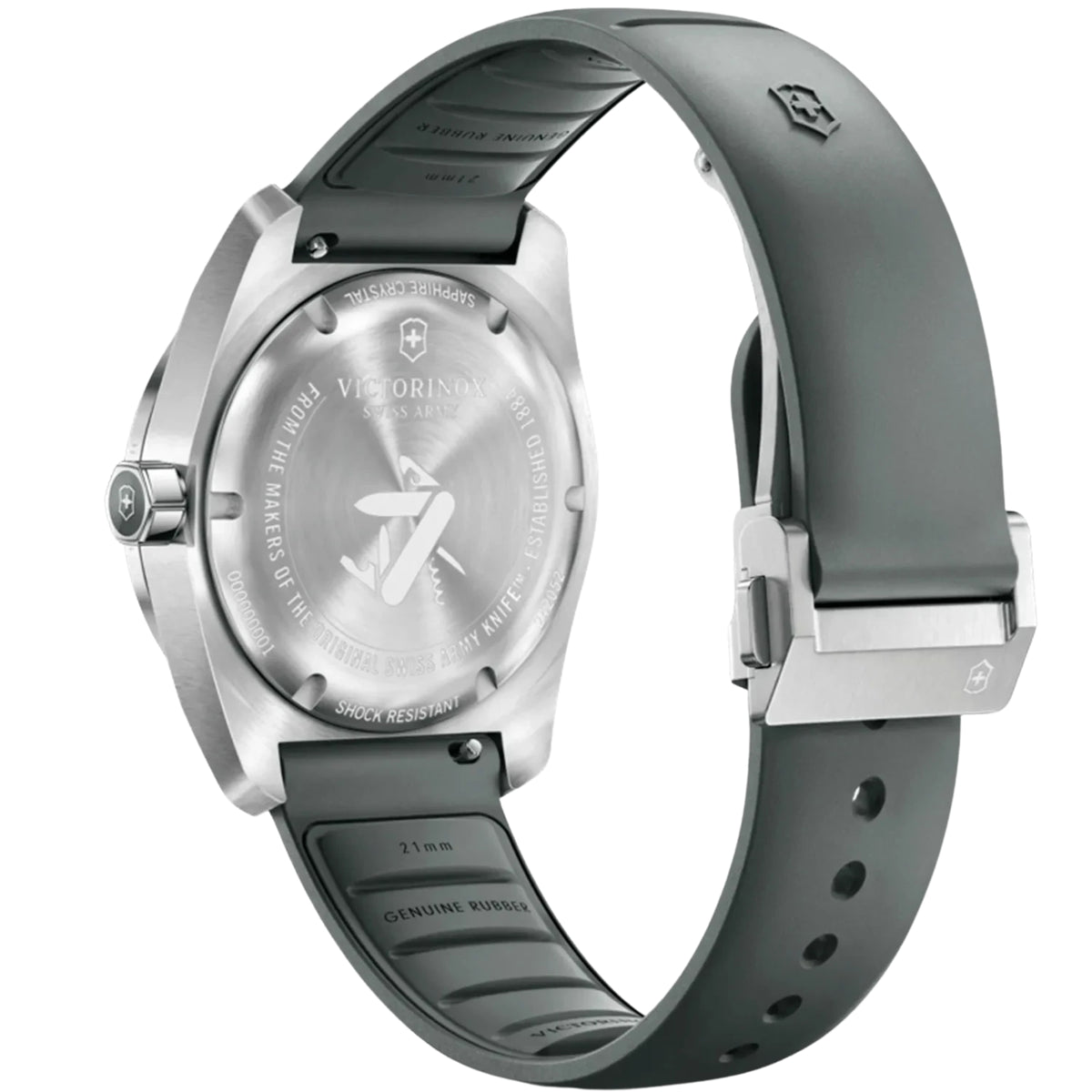Victorinox 242052 storm rubber strap and deployant clasp detail