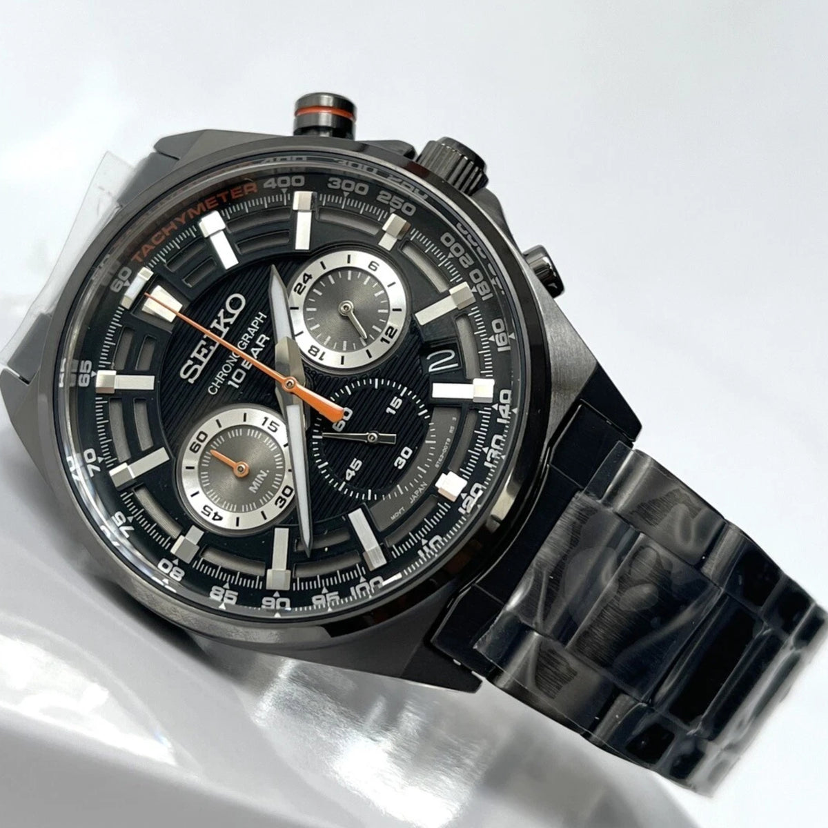 Seiko Essentials Quartz Black Dial Steel Strap Men's Watch SSB399P1