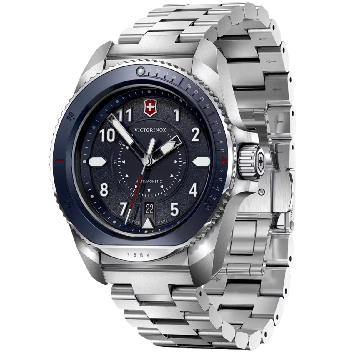 Victorinox Journey 1884 241978 unidirectional rotating bezel detail