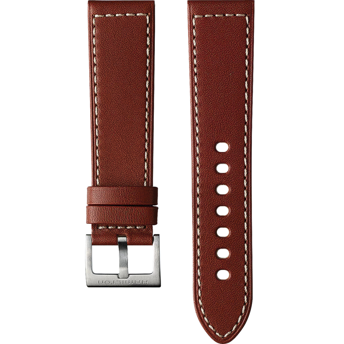 Hamilton Khaki Field 22mm Brown Leather Strap H690705106