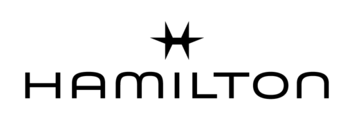 Official Hamilton Watch Company logo featuring the iconic star emblem in black and white