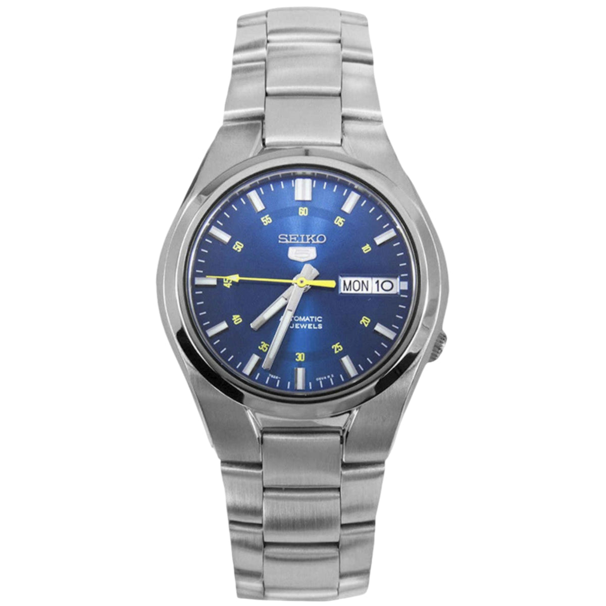 Seiko 5 Automatic 37mm SNK615K1 blue dial front view