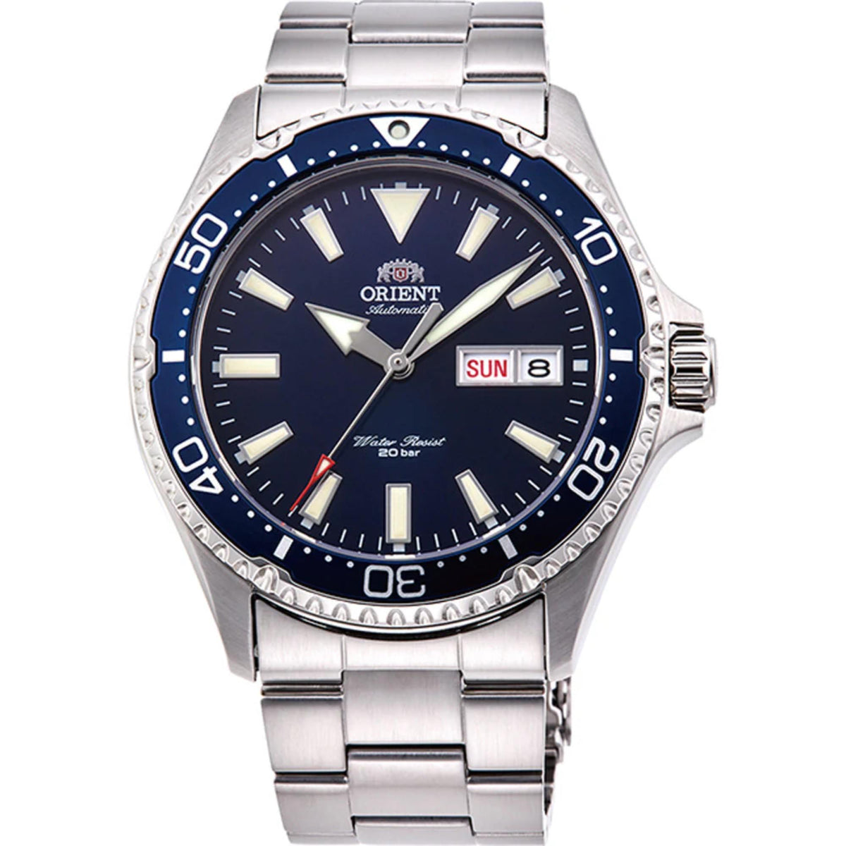 Orient Kamasu Mako III Automatic Blue Dial Steel Strap Men’s Dive Watch RA-AA0002L39B