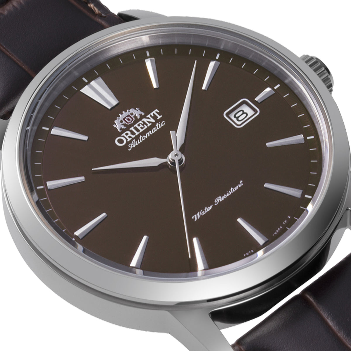 Orient RA-AC0F17Y30B polished stainless steel case zoomed image