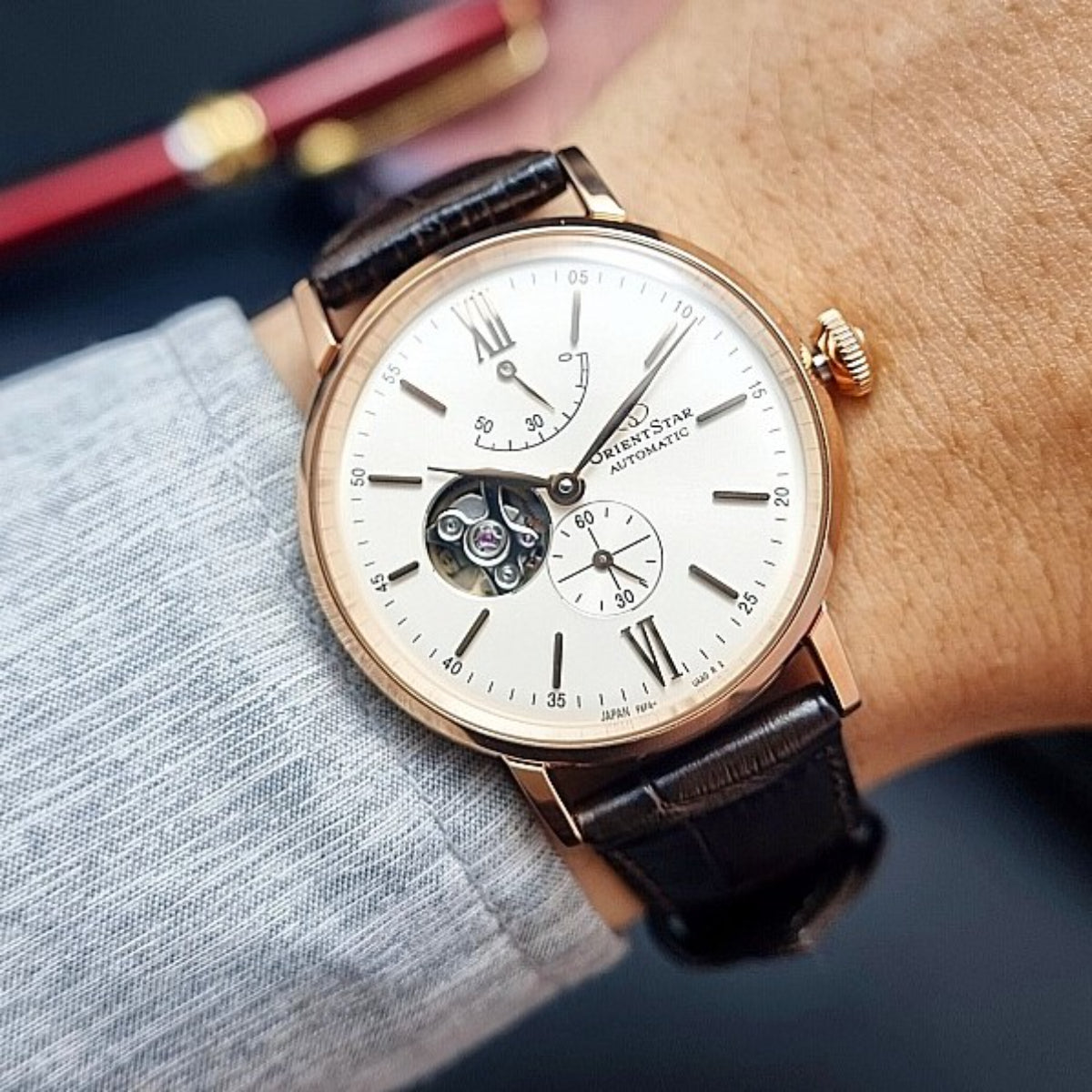 Orient Star Classic Cream Dial Men's Watch RE-AV0001S00B