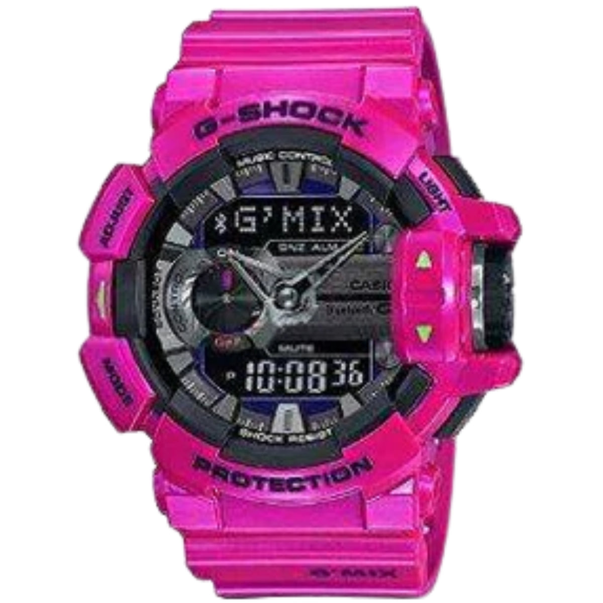 Casio G-Shock GBA-400 multicolour resin sport watch with black dial