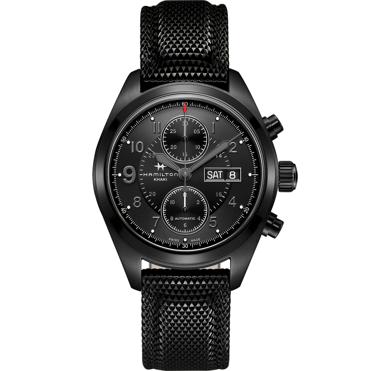 Hamilton Khaki Field 'Jack Ryan' automatic mens watch H71626735 front view
