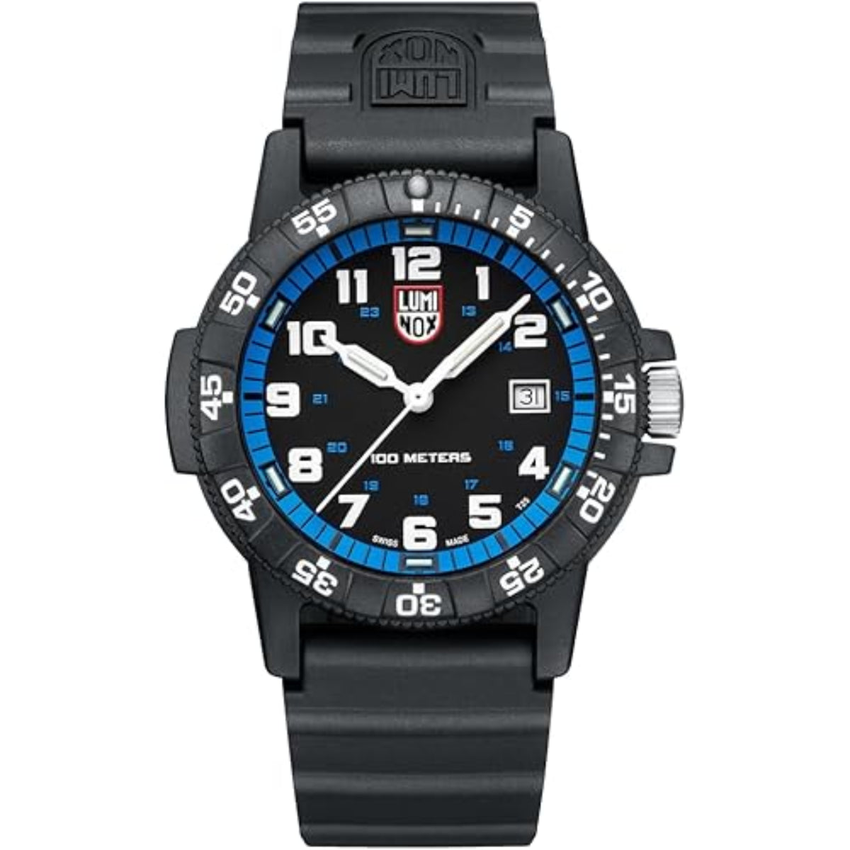 Luminox Leatherback Sea Turtle XS.0324 black dial front view