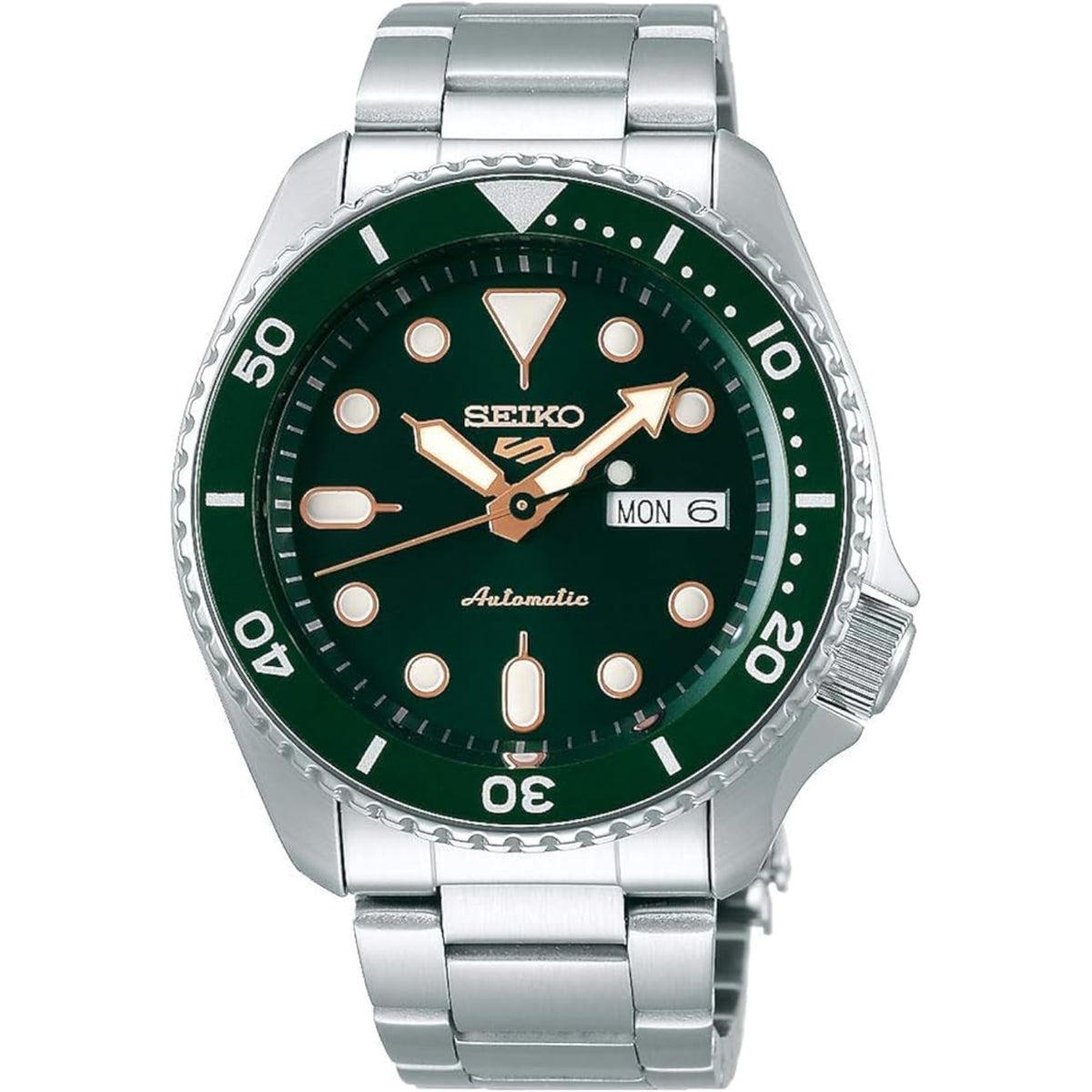 Seiko 5 Sports green dial automatic watch SRPD63K1