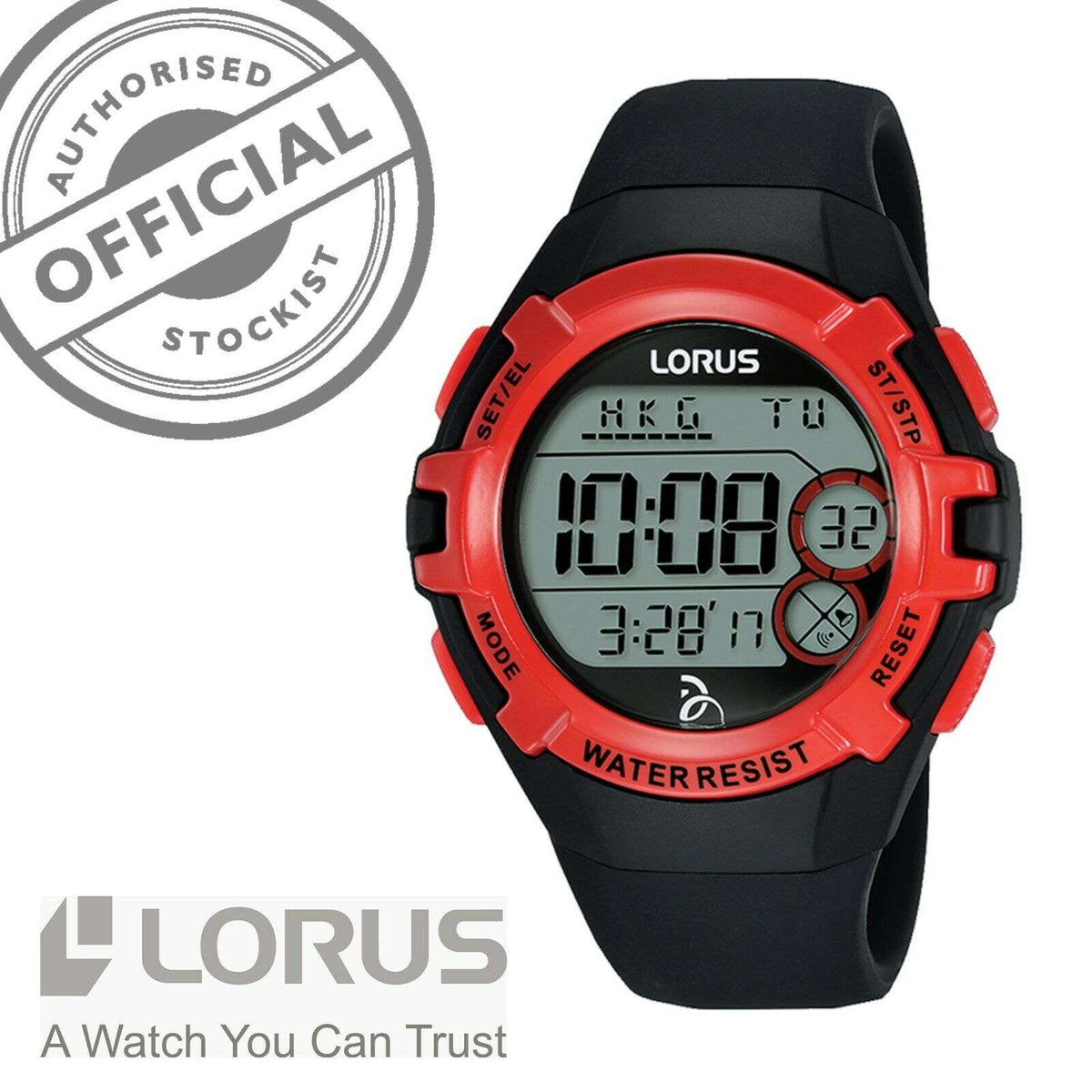 WatchNation authorised official stockist badge with LORUS branding