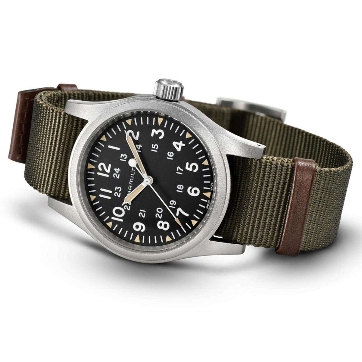 Hamilton Khaki Field H69439931 dynamic angled side view