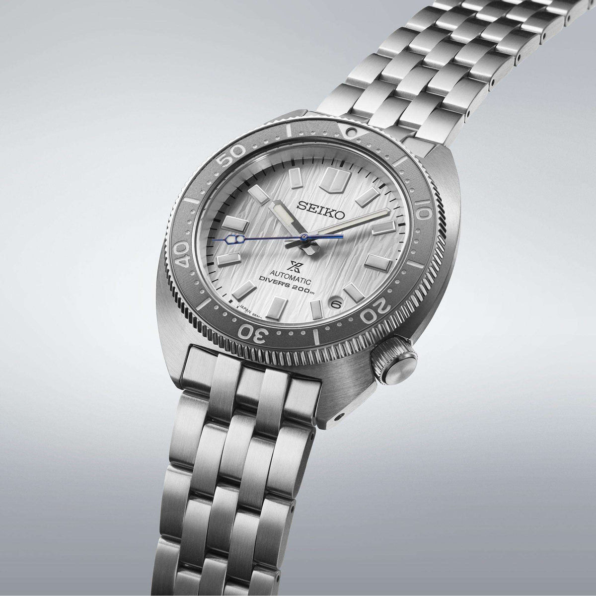 Seiko Prospex Limited Edition watch with a detailed face on a light gray background