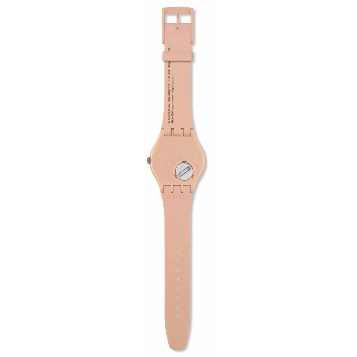 Swatch Art Journey La Trahison Des Images By Rene Magritte Silicon Strap Unisex Watch SO29Z124 - WatchNation