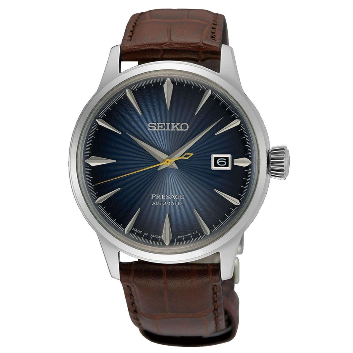 Seiko Presage Cocktail Time 'Midnight Blue Moon' SRPK15J1 blue dial front view