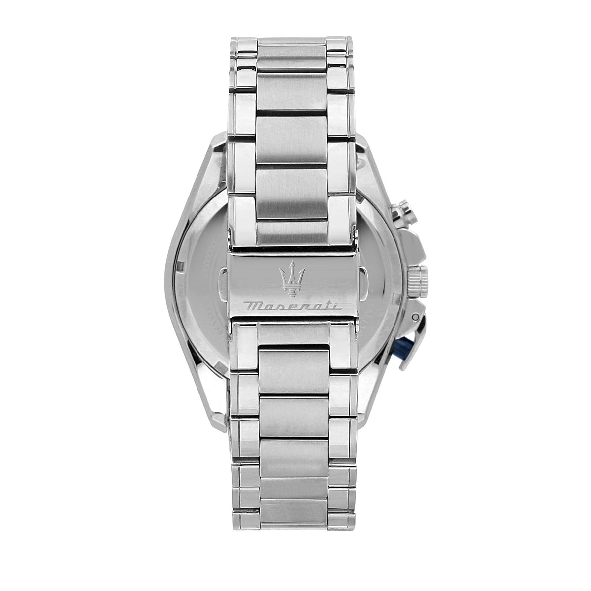Maserati Traguardo quartz chronograph men’s watch with steel bracelet and clasp