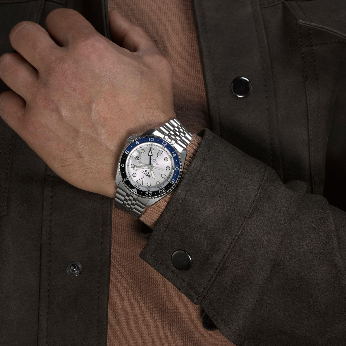 Seiko 5 Sports SSK033K1 on wrist lifestyle view