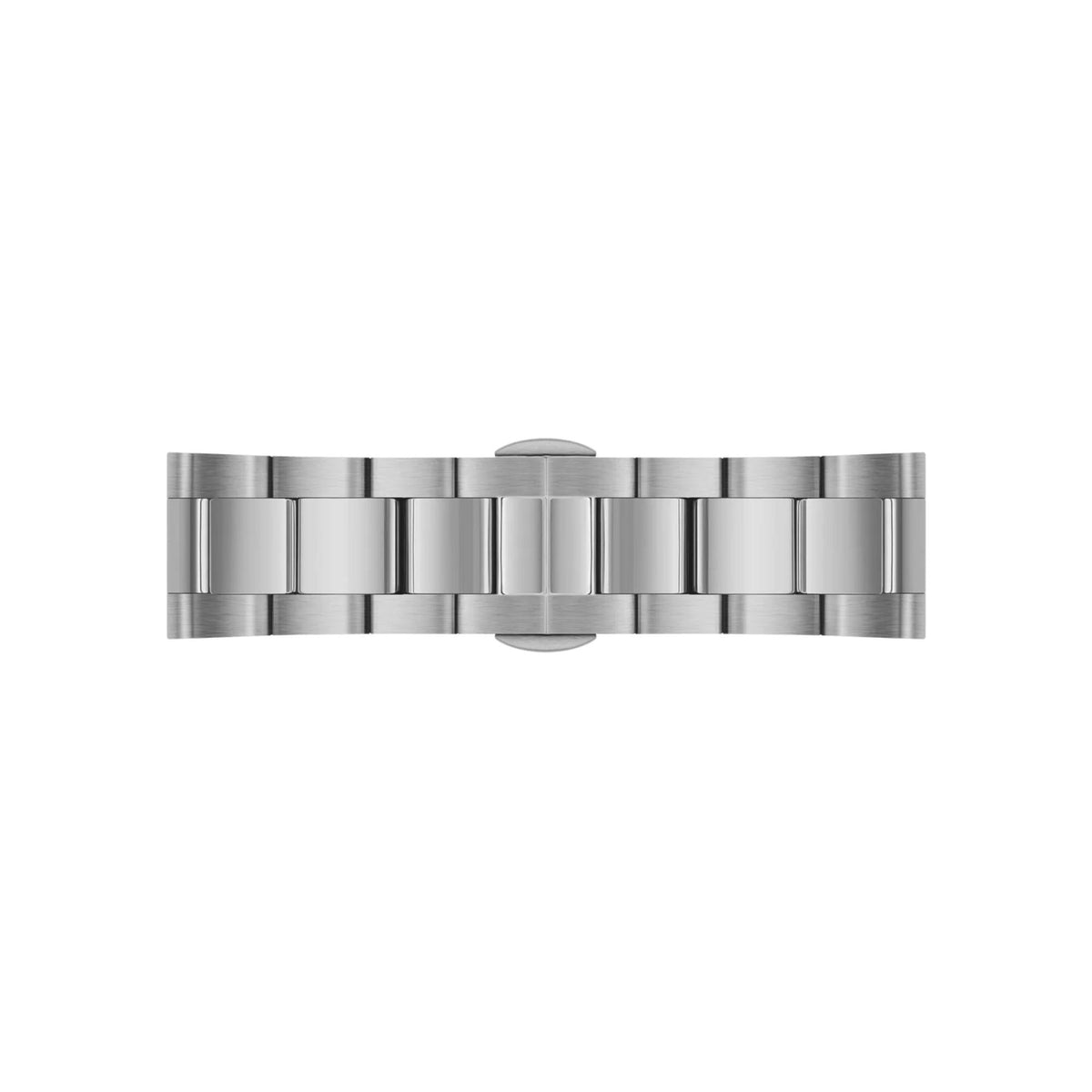Stainless steel link bracelet for a men's chronograph watch