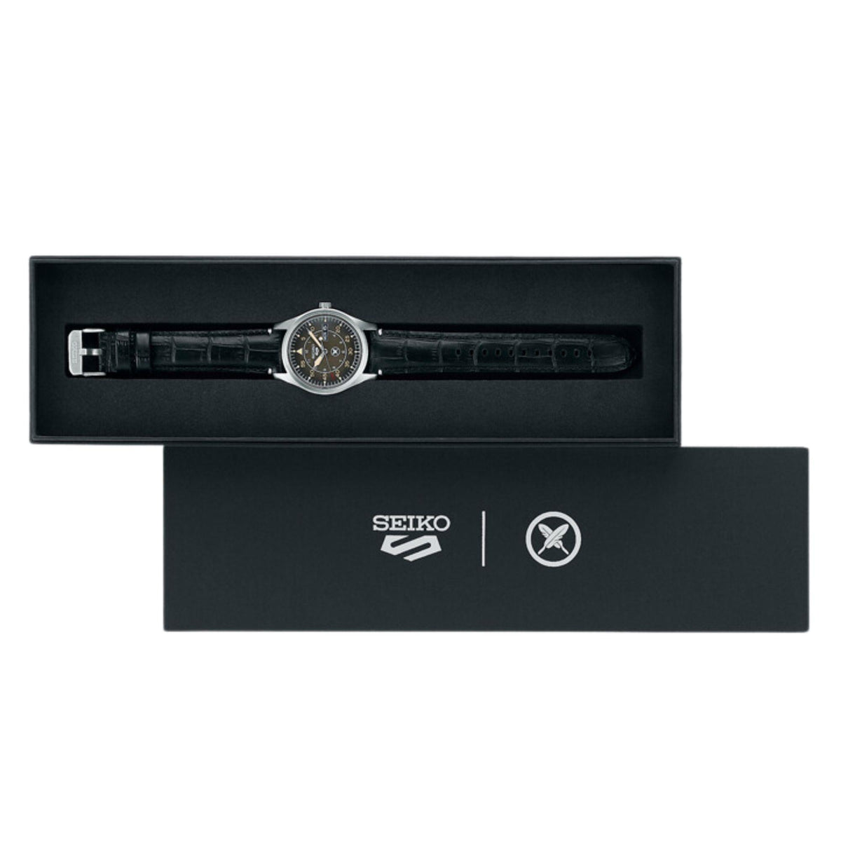 Seiko 5 Sports SRPL31K1 Yuto Horigome Limited Edition watch inside its black presentation box