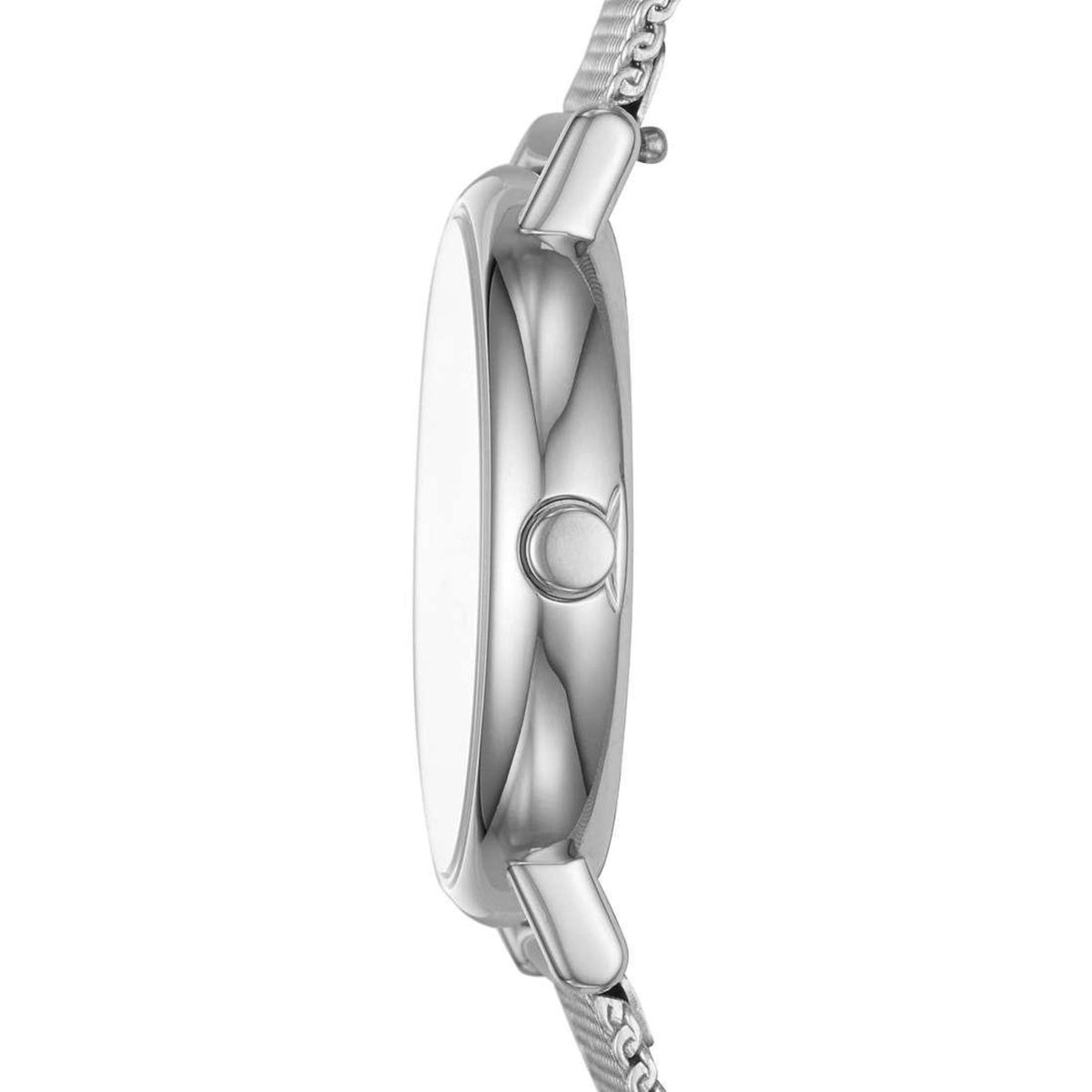 Slim Silver Tone Case Profile and Crown of Skagen Signatur Lille SKW2692 Timepiece