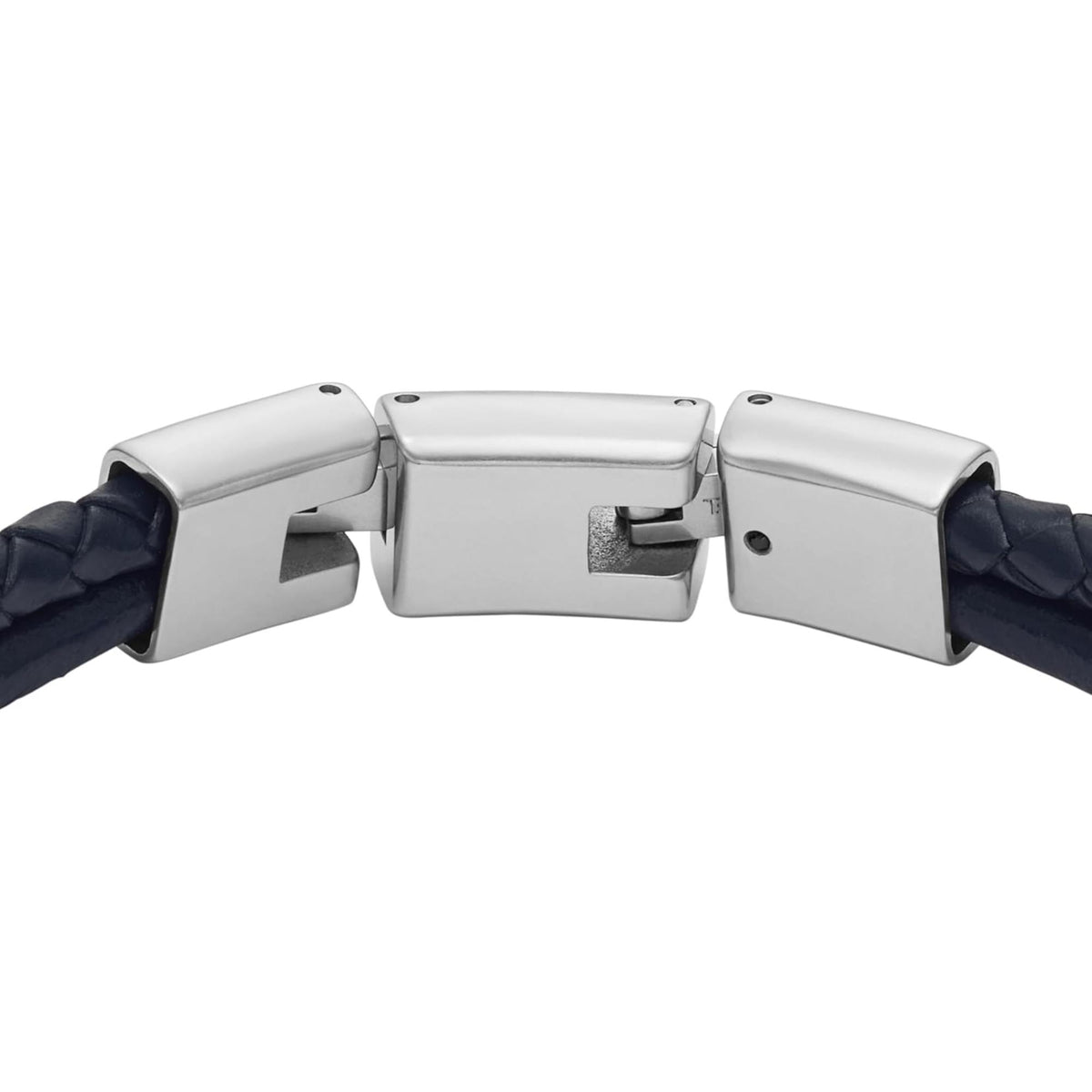 Fossil Navy Leather Multi-Strand Men's Bracelet JF04703998