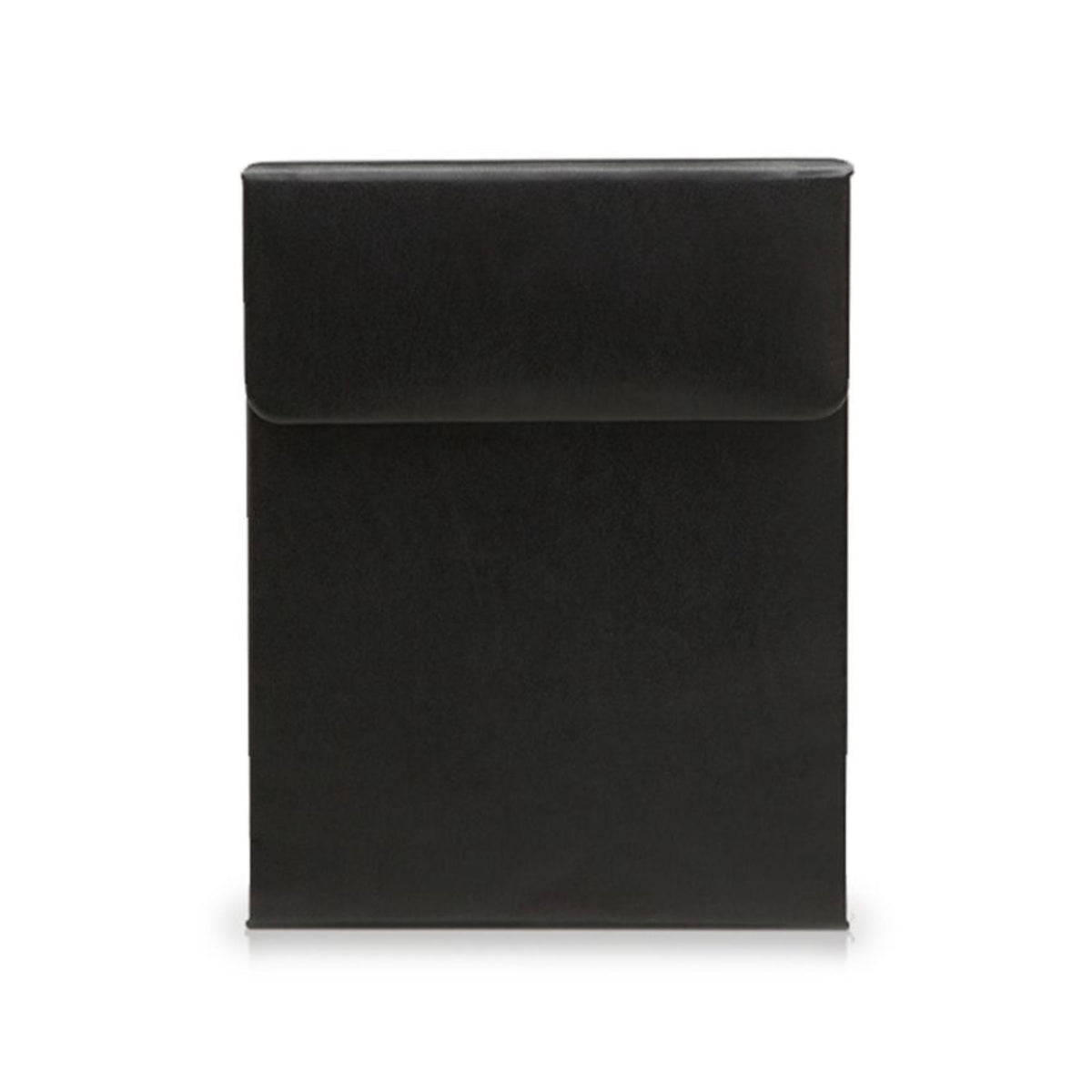 WOLF Heritage travel watch box, closed black two-piece case with hinged lid