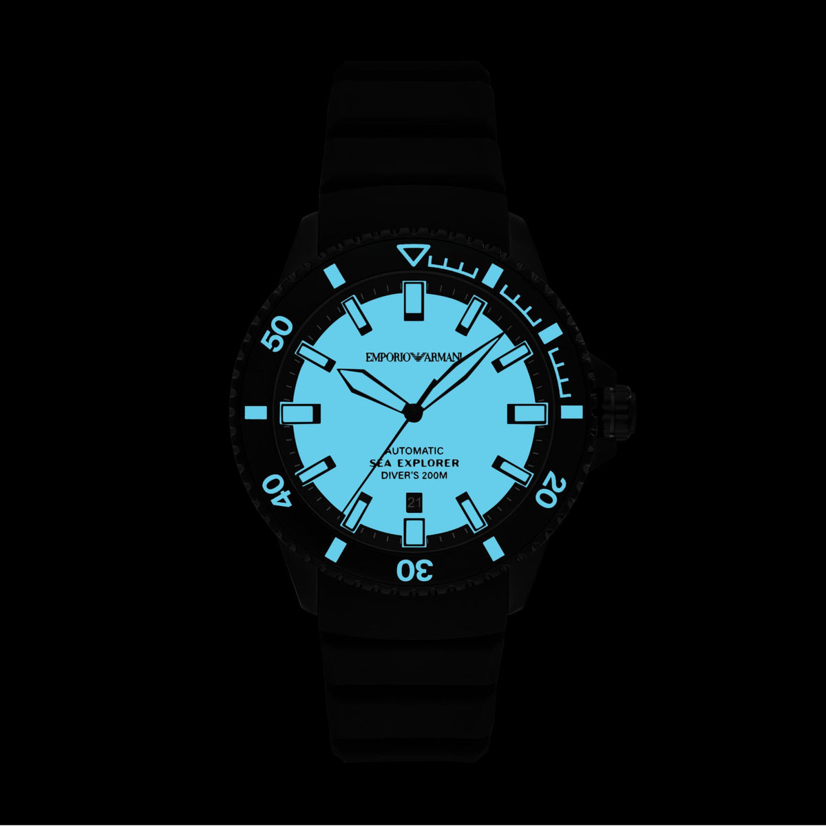 Emporio Armani Sea Explorer Yellow Dial Men's Watch AR60085