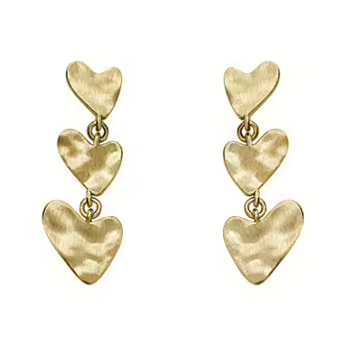 Skagen Anja Hearts Gold-Tone Ladies Earrings SKJ5011710