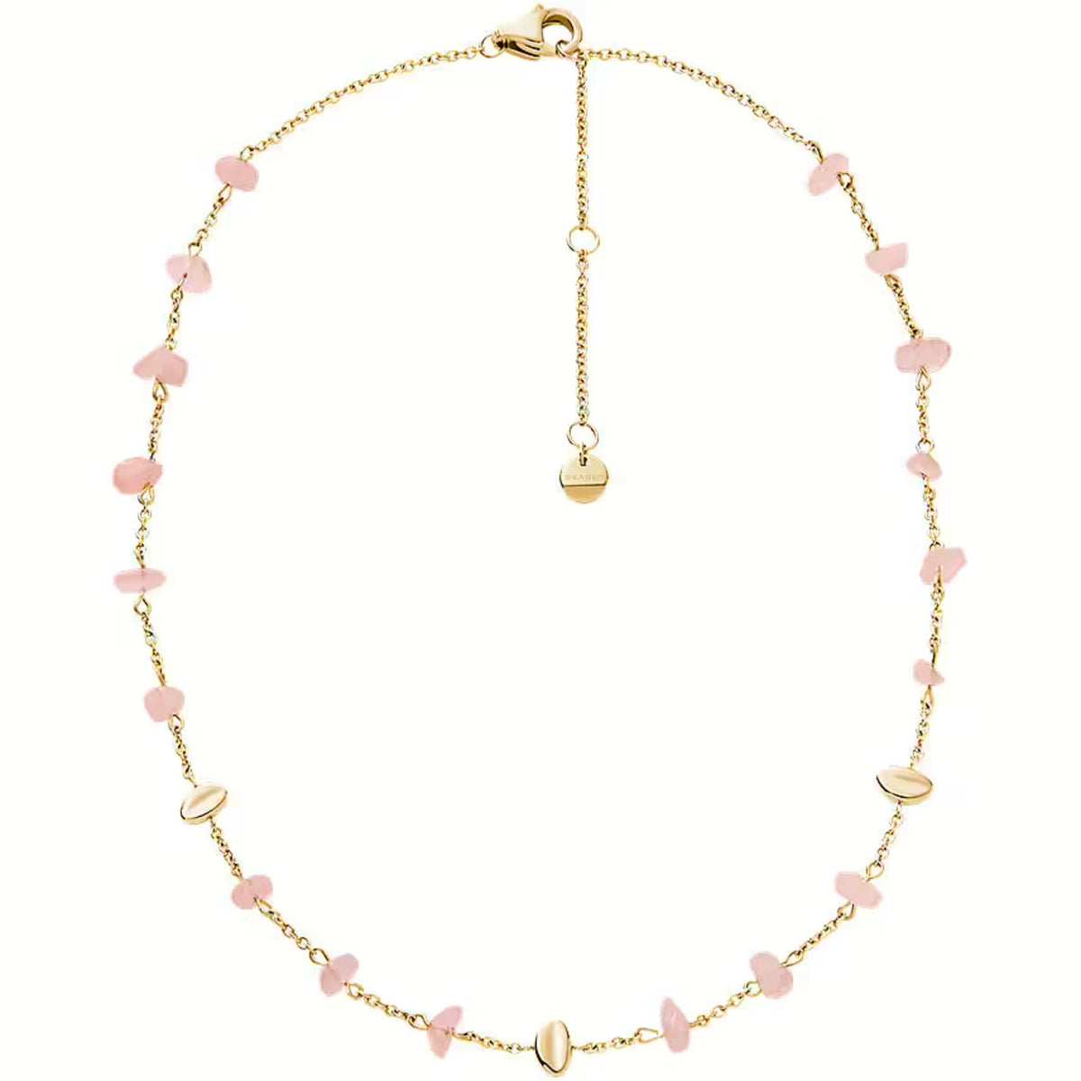 Skagen Anja Rose Quartz Gold-Tone Ladies Necklace SKJ1865710