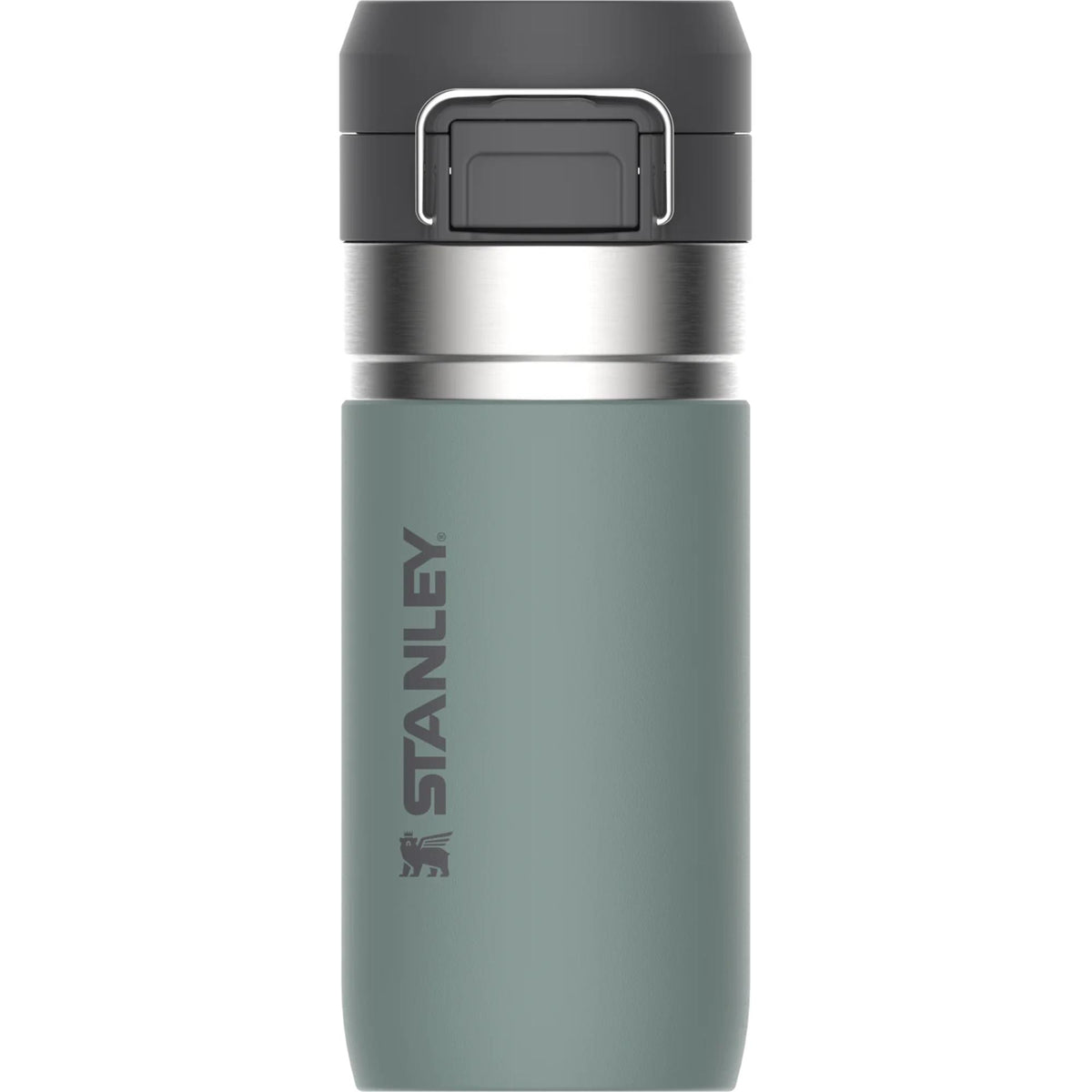 Stanley Go Quick Flip water bottle, shale green with stainless band and flip lid