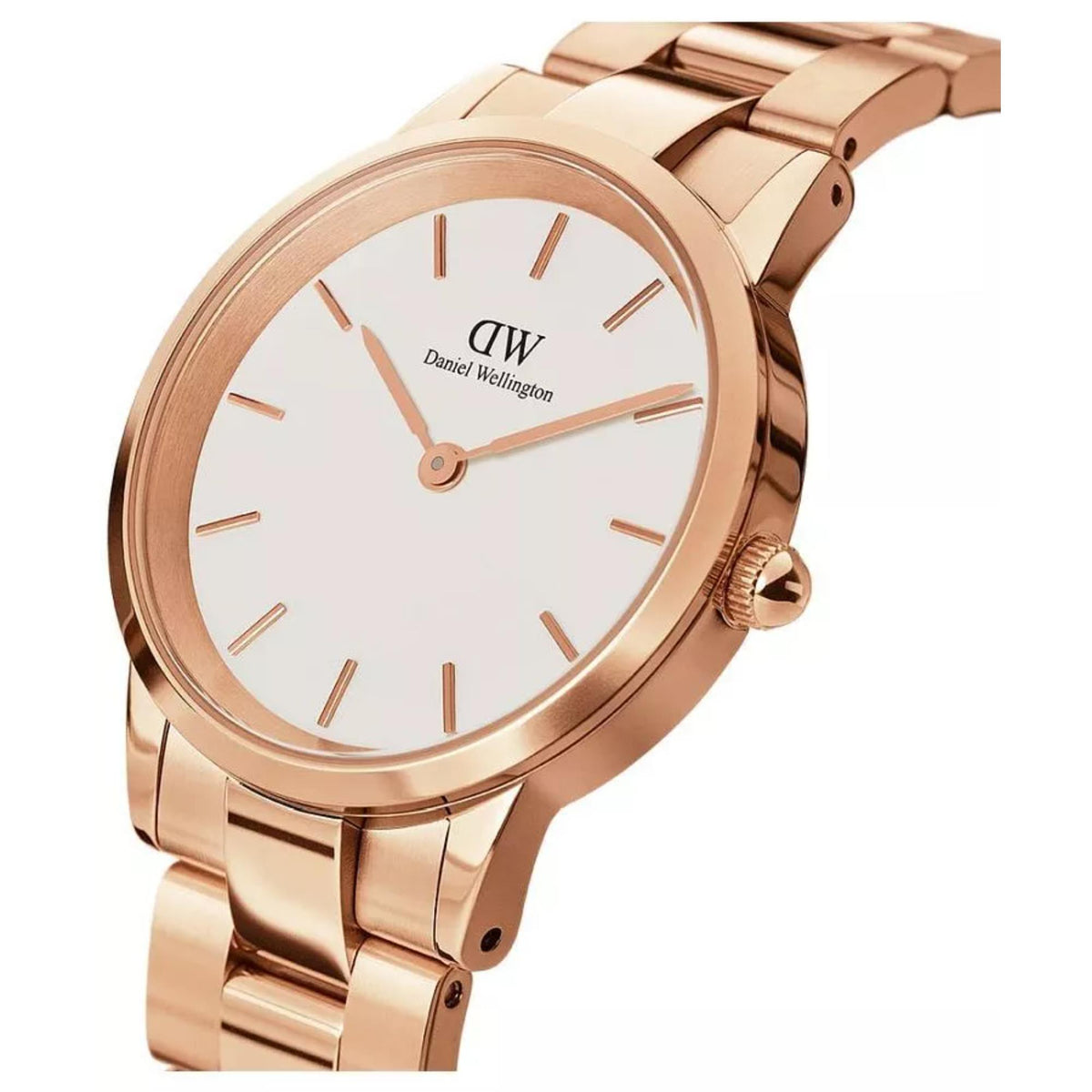 Daniel Wellington Iconic Link DW00100343 white dial front view