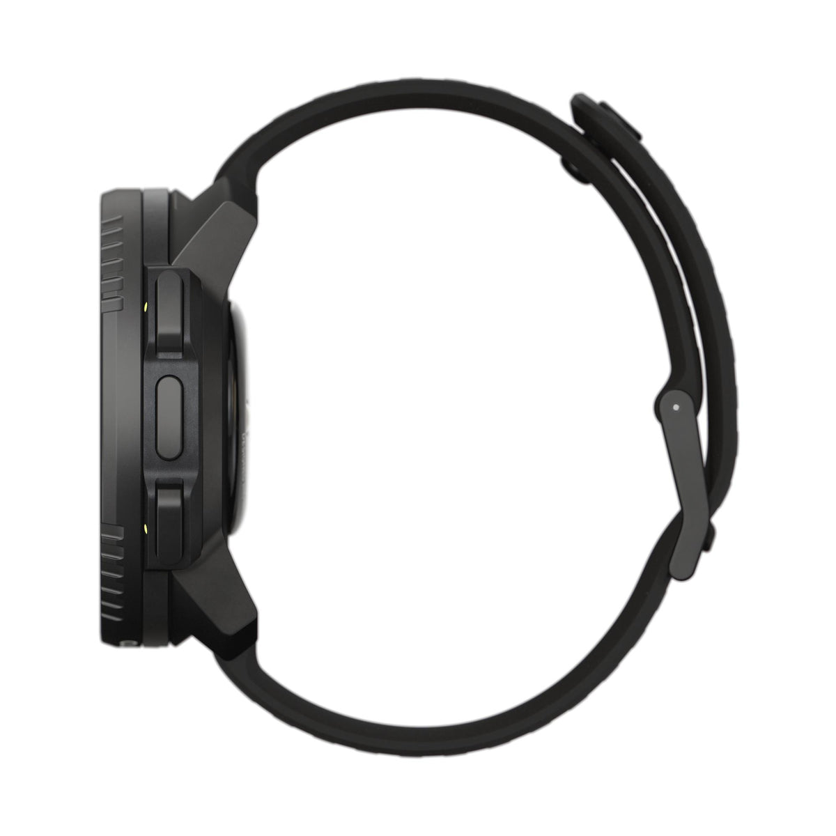 Suunto Vertical Solar All Black SS050978000 side profile view showing case thickness and buttons