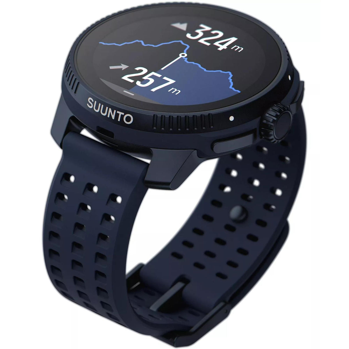 Suunto SS050930000 Race Midnight watch displaying an altitude/elevation profile