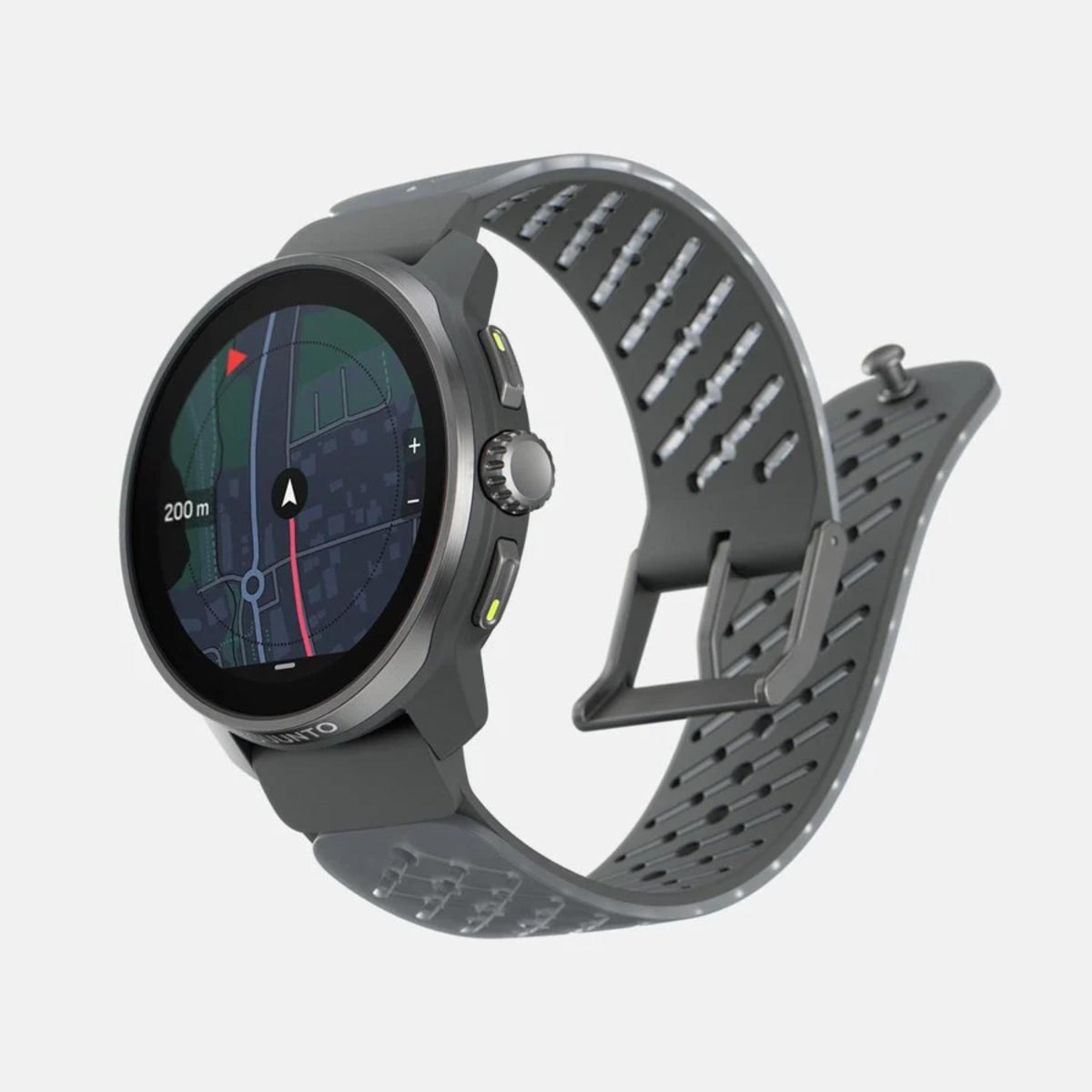 Suunto SS051104000 front angle with top-down navigation and colorful map screen