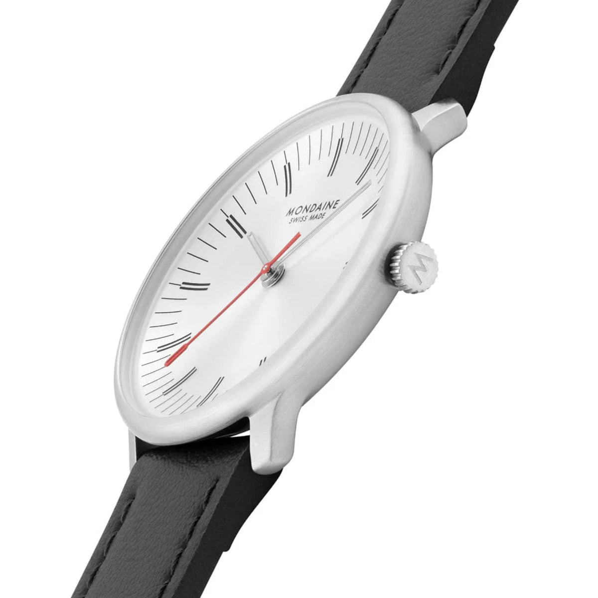 Mondaine Doppio MLE.33110.LBV side profile view