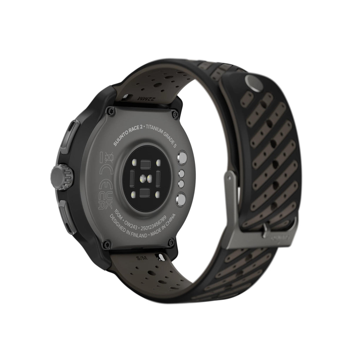 Suunto SS051202000 Race 2 Titanium Black AMOLED Digital Smart Watch