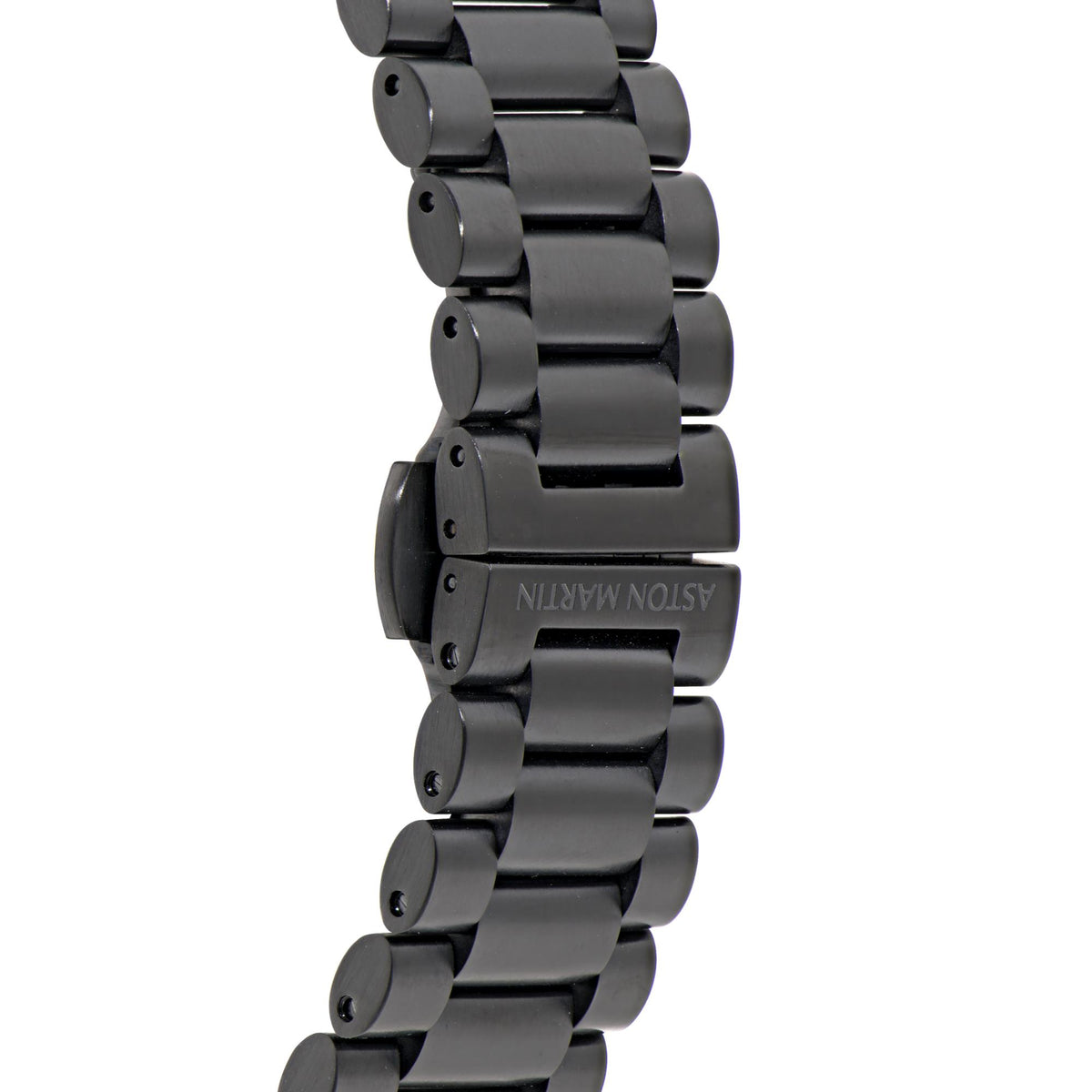 Black metal RSST bracelet links with clasp for Aston Martin chronograph wristwatch