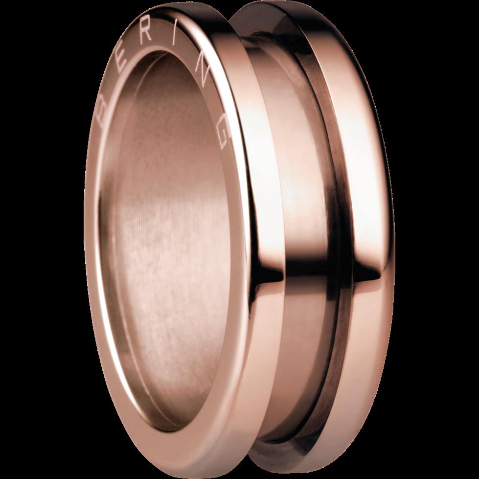 Rose-gold ring showing dark inner band detail and smooth rounded profile, size 9