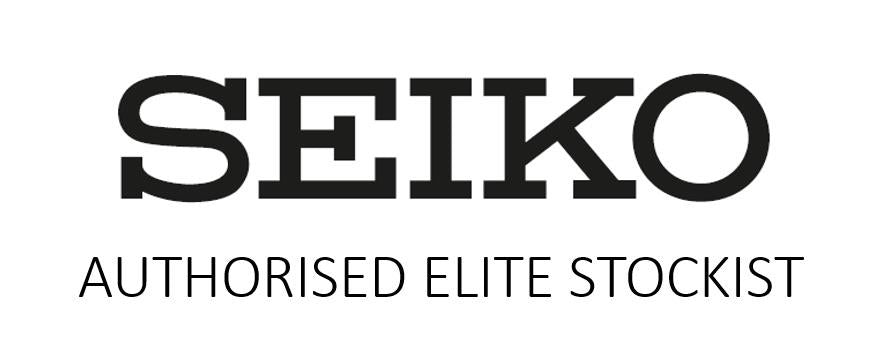 SEIKO Authorized Elite Stockist logo text on white background